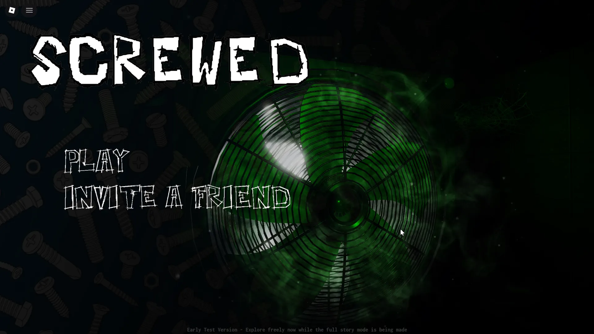 SCREWED main menu